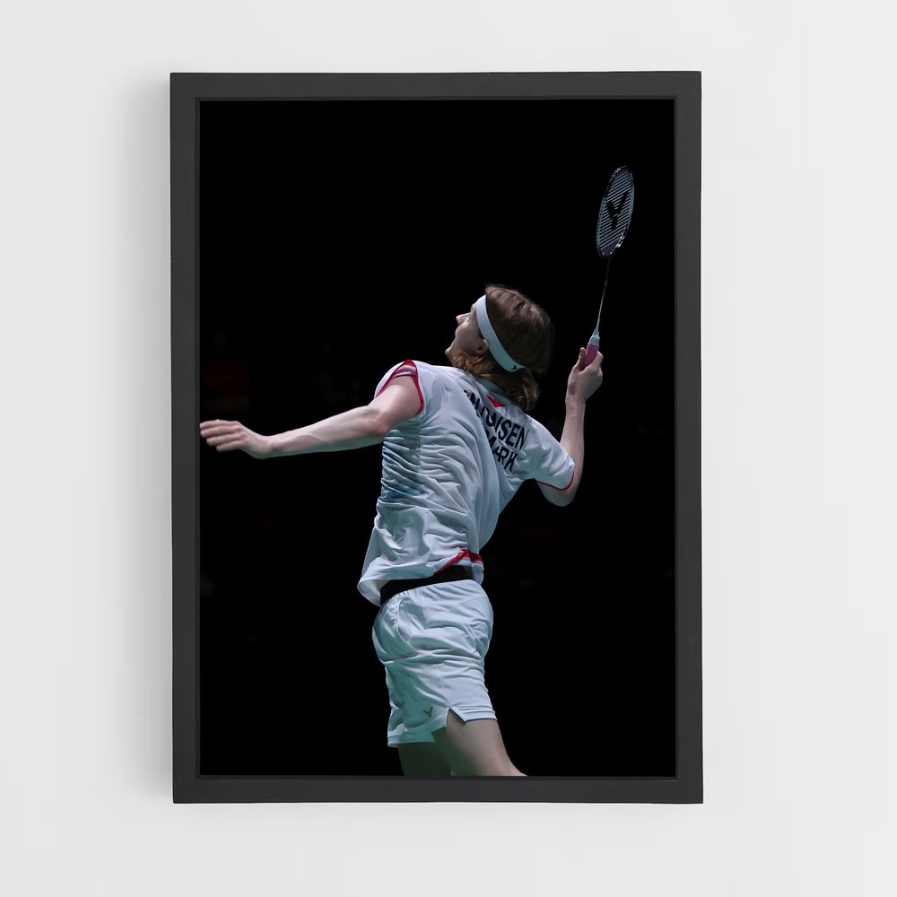 Poster Anders de antonsen – affiche Badminton (vue 2)
